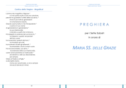 Libretto Sette Sabati alla Madonna - Madonna delle Grazie