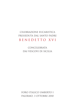 IL LIBRETTO DELLA SANTA MESSA