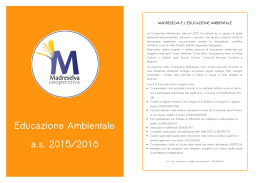 Educazione Ambientale 2015 2016 libretto proposte