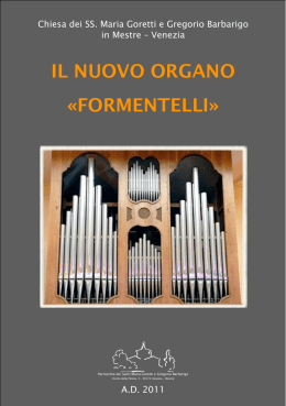 Libretto dell`organo