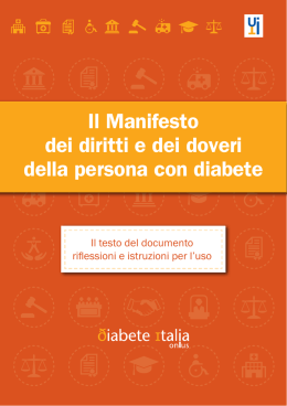 Il Manifesto dei diritti e dei doveri della persona con