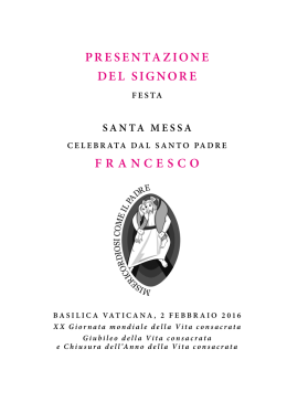 festa della presentazione del signore