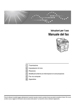 Manuale del fax
