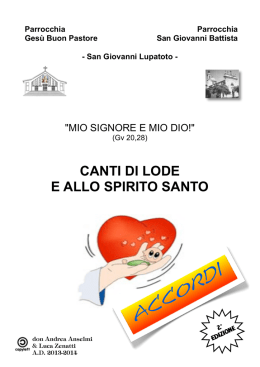 libretto canti LODE E SPIRITO SANTO_2013