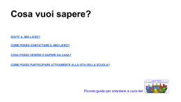 Cosa vuoi sapere?