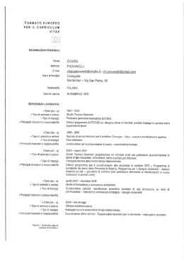 Curriculum vitae - Centro Fiera del Garda