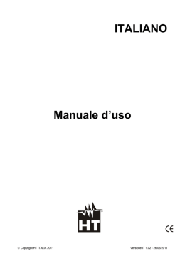 ITALIANO Manuale d`uso