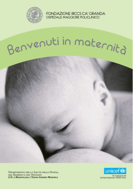 Benvenuti in maternità - Fondazione IRCCS Ca` Granda