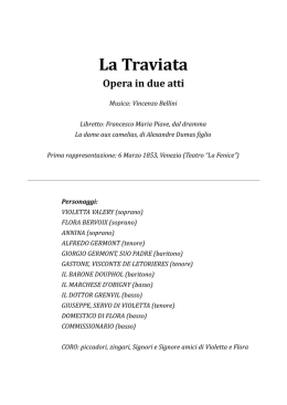 La Traviata - Cantare l`Opera