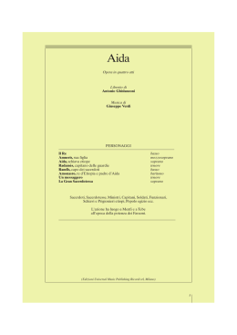 Opera in quattro atti Libretto di Antonio Ghislanzoni Musica di