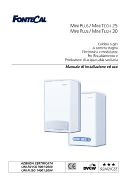 Manuale Uso MiniPlusTech 25-30 - Novatec Servizi Tecnologici srl