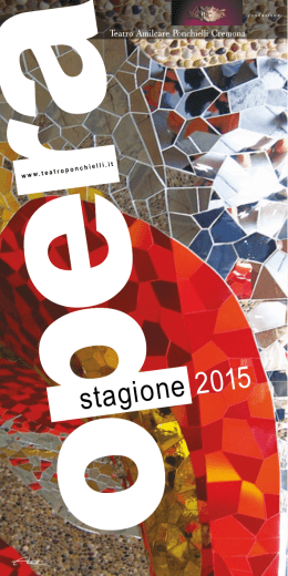 stagione 2015 - Teatro Ponchielli
