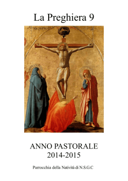 Nono Libretto - Parrocchia della Nativit&agrave;