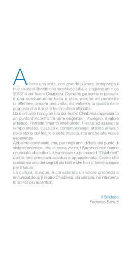 Ancora una volta, con grande piacere, antepongo il mio saluto al
