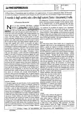 Il mondo è degli uomini, vale a dire degli automi. Sotto i