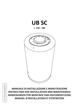 Manuale d`installazione ed uso UB 160 SC
