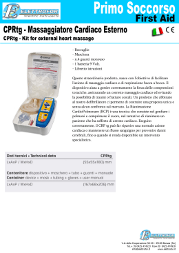 CPRtg Massaggiatore Cardiaco Esterno