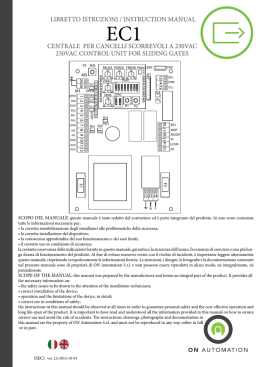 Manuale art. EC1