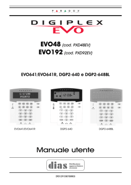 Manuale utente - CSE Sistemi di Sicurezza