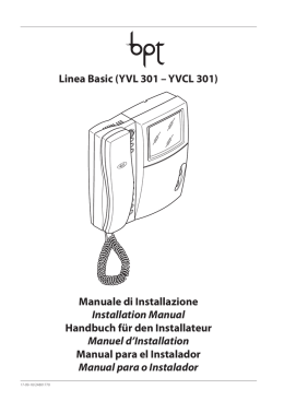 Manuale di Installazione Installation Manual Handbuch f&uuml;r