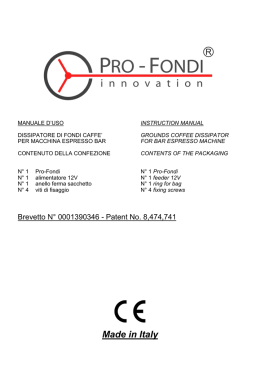 Manuale Istruzioni - Pro