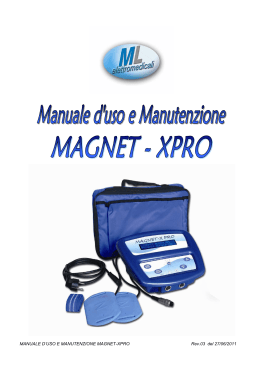 Manuale MX PRO - RAM Apparecchi Medicali