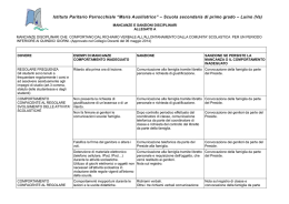 Mancanze e Sanzioni disciplinari