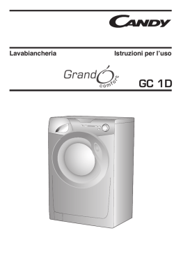 Lavabiancheria Istruzioni per l`uso