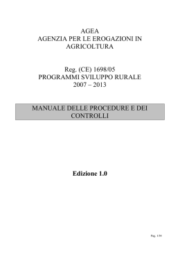Manuale AGEA - Associazione Regionale Allevatori della Sardegna