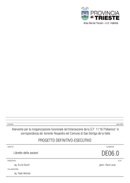 Libretto delle sezioni