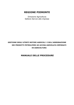Manuale delle procedure UMA