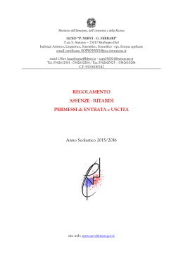 Oggetto - Liceo Nervi Ferrari