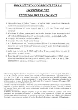 iscrizione registro praticanti