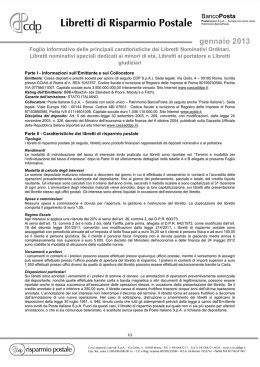 In vigore dal 1&deg; gennaio 2013 al 17 febbraio 2013