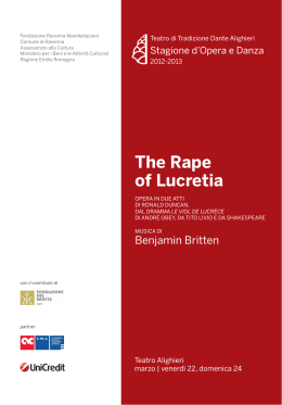 Libretto "The rape of Lucretia"