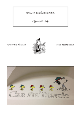 Il ilbretto della Route