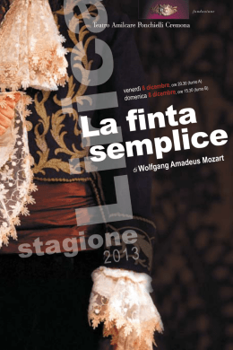 La finta semplice - Teatro Ponchielli