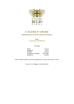 Libretto - Teatro Regio