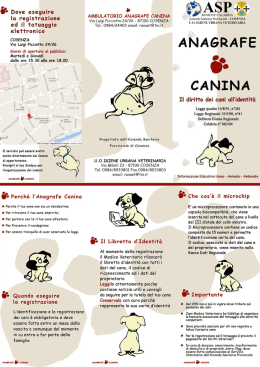 Anagrafe canina depliant