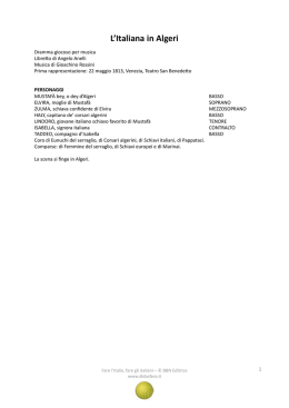 L`Italiana in Algeri, libretto completo