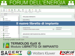 Il nuovo Libretto d´Impianto