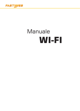 Manuale WI-FI