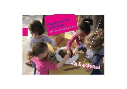 Da 3 a 6 anni - Viaggio nelle scuole dell`infanzia del Comune di