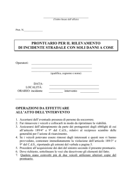 Modulo infortunistica stradale 365A