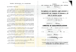 Libretto di immatricolazione