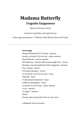 Madama Butterfly - Cantare l`Opera