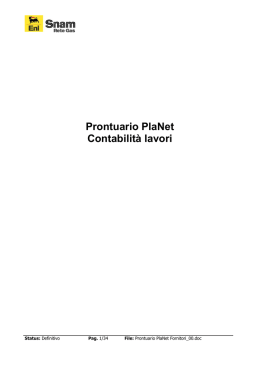 Prontuario PlaNet Contabilità lavori