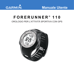 GARMIN GFR 110 manuale d`uso