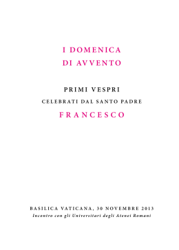 Libretto della Celebrazione