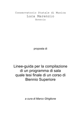 Scarica allegato - Conservatorio di Musica "Luca Marenzio" Brescia